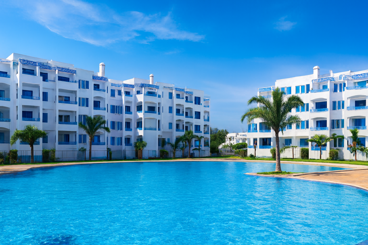 Résidence avec piscine